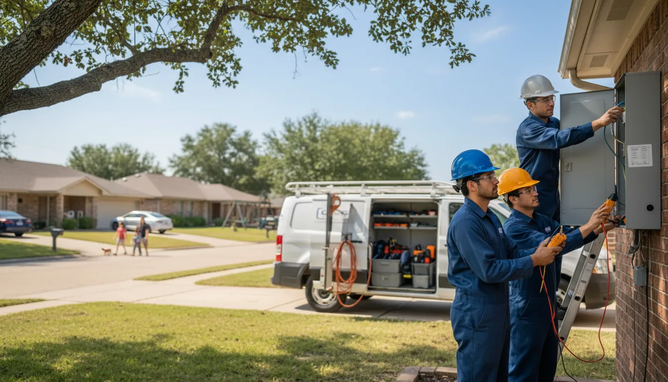 Certified electrician providing emergency electrical services in Gladys, VA